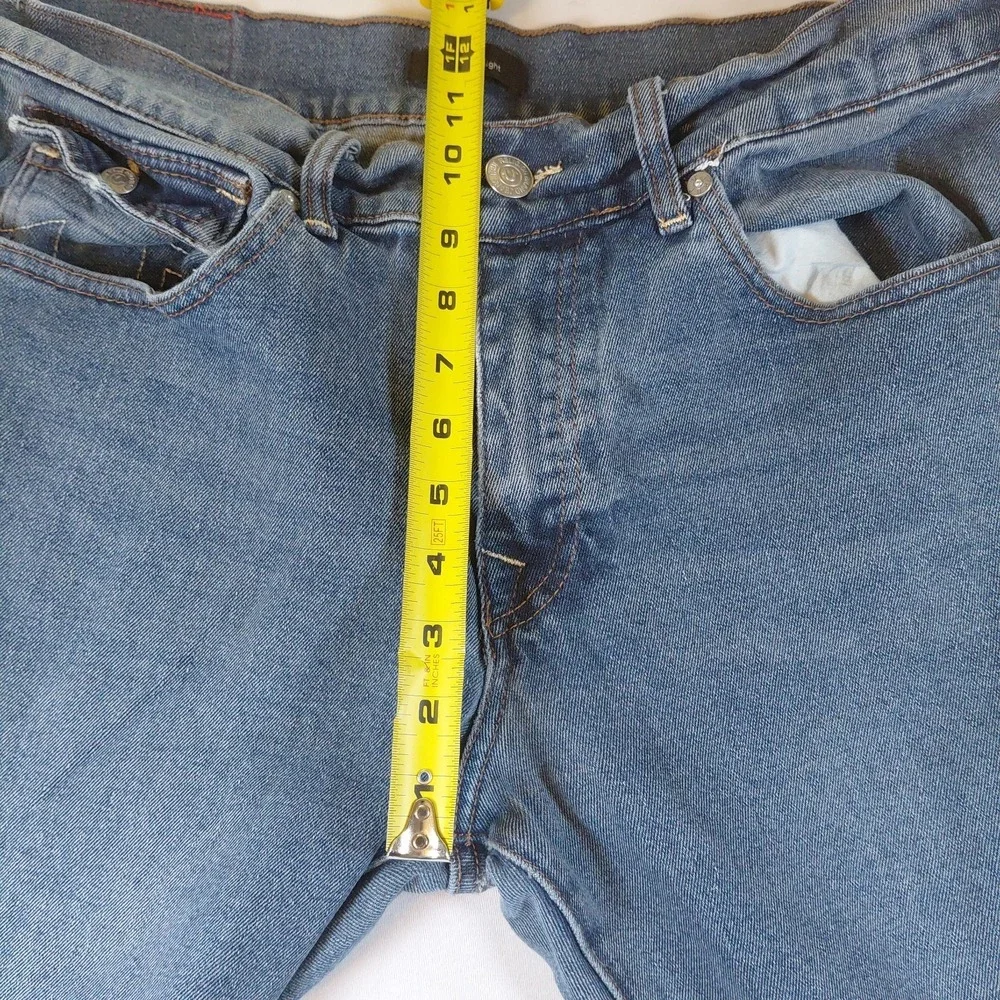 True Religion Ricky Relaxed Straight Jeans Mens 33 Medium  Wash Denim